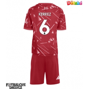 Liverpool Milos Kerkez #6 Dětské Domácí dres komplet 2026-27 Krátký Rukáv (+ trenýrky)